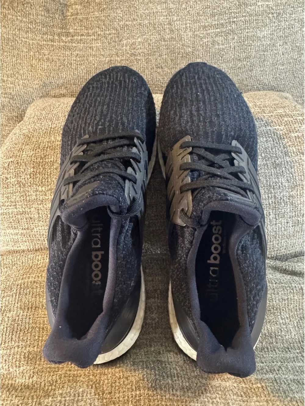 Adidas Ultraboost 3.0 Core Black Running Shoes Men's Size 8.5 BA8842